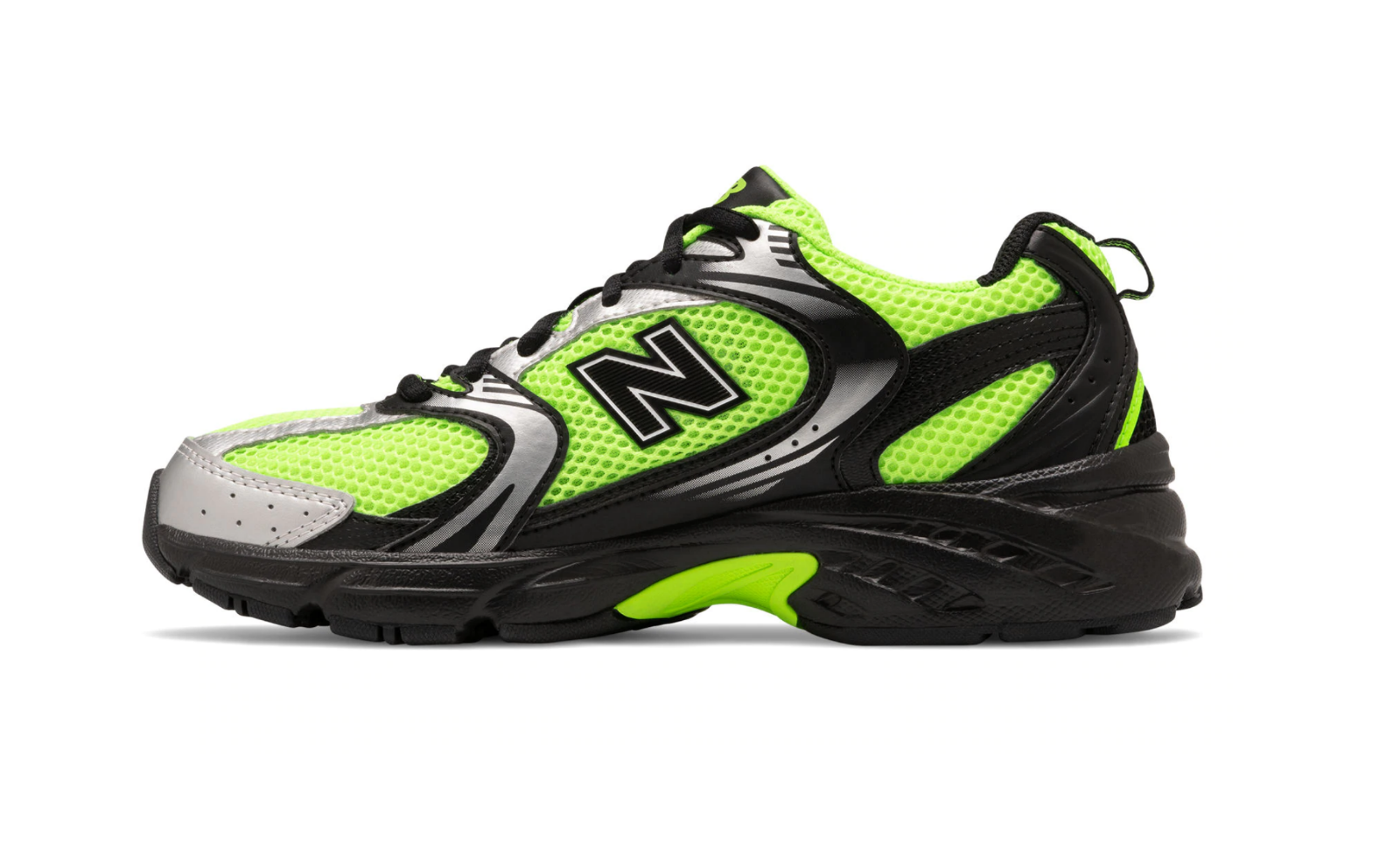 black with energy lime